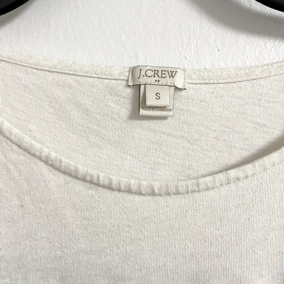 J Crew Color Block Tee - Navy / Off White Size Small - Picture 2 of 6